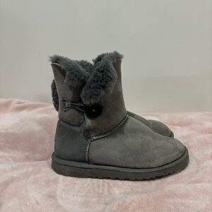 UGG Gray Ankle button Boots